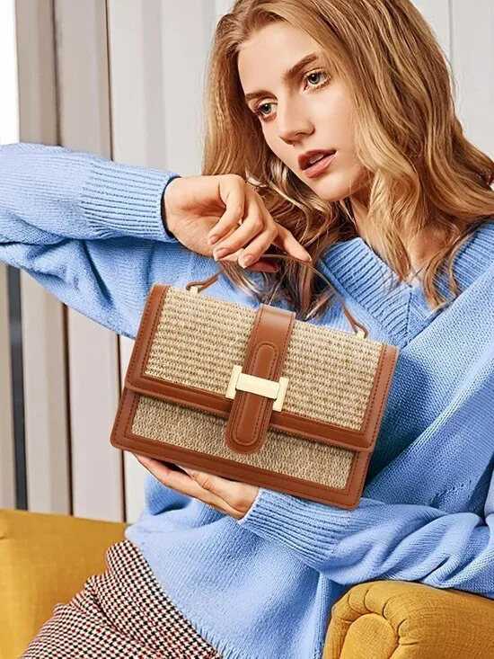 Crossbody Bags for Women - Top Handle Purses for Lady, Leather Handbags Shoulder - Picture 2 of 7